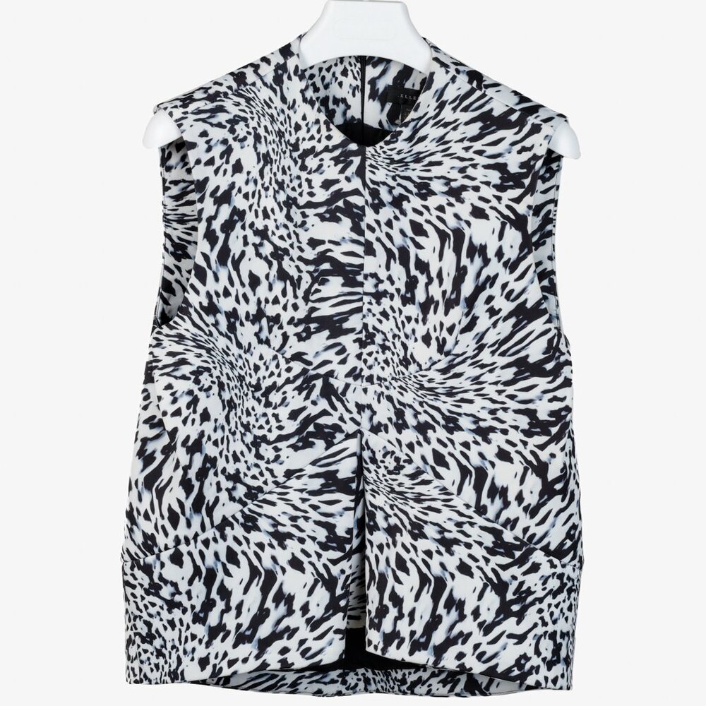 Ellery Zebra Print Vest